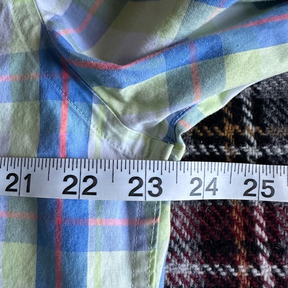 SOUTHERN TIDE 🐟 Men’s Blue, Coral & Yellow ‘SkipJack’ Button Down Shirt - Sz LG - Picture 11 of 12